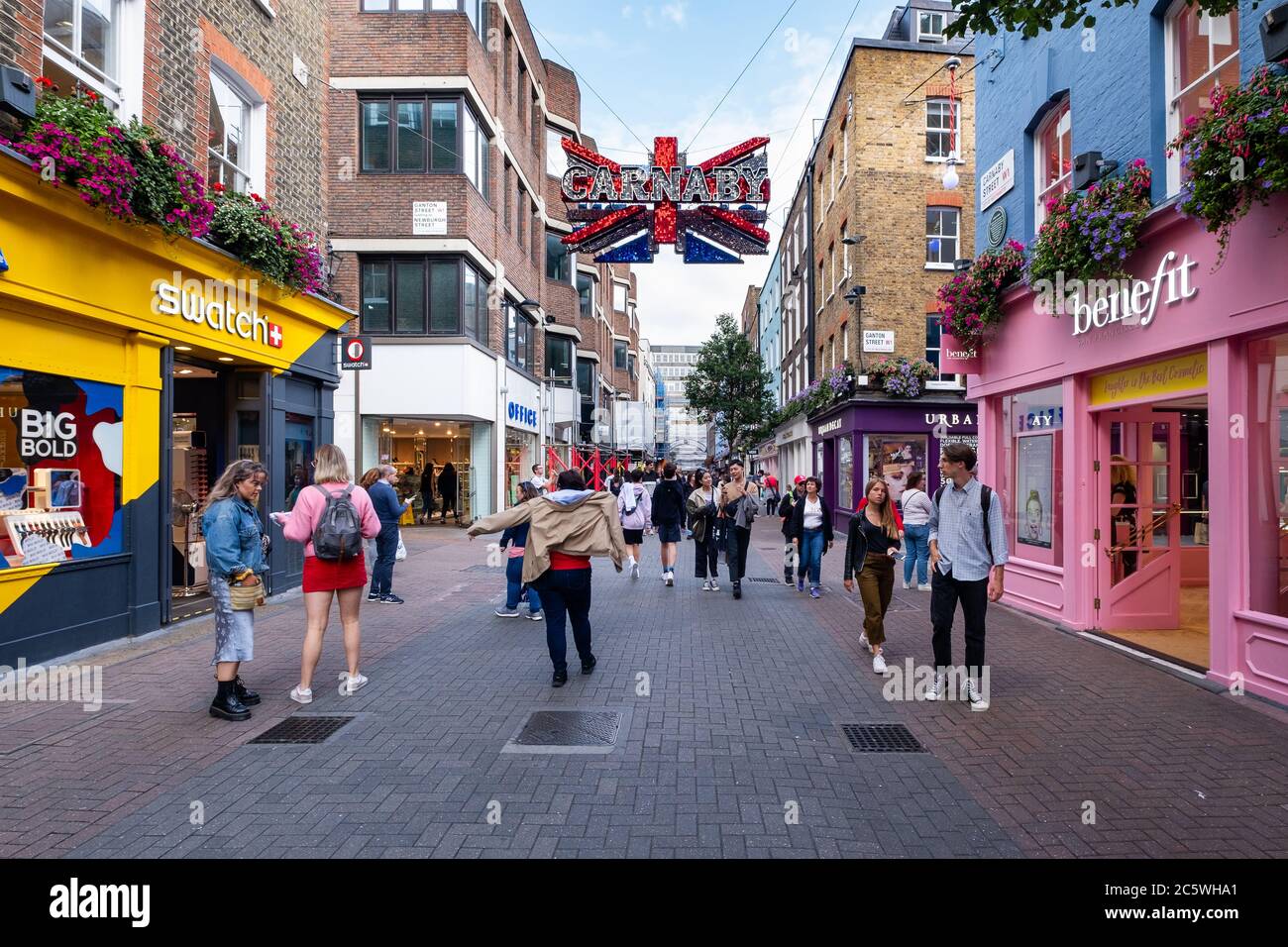 Carnaby Street, une célèbre rue commerçante de Londres Banque D'Images