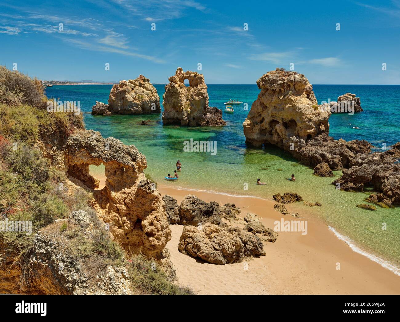 Praia dos Arrifes, Albufeira, Algarve, Portugal Banque D'Images