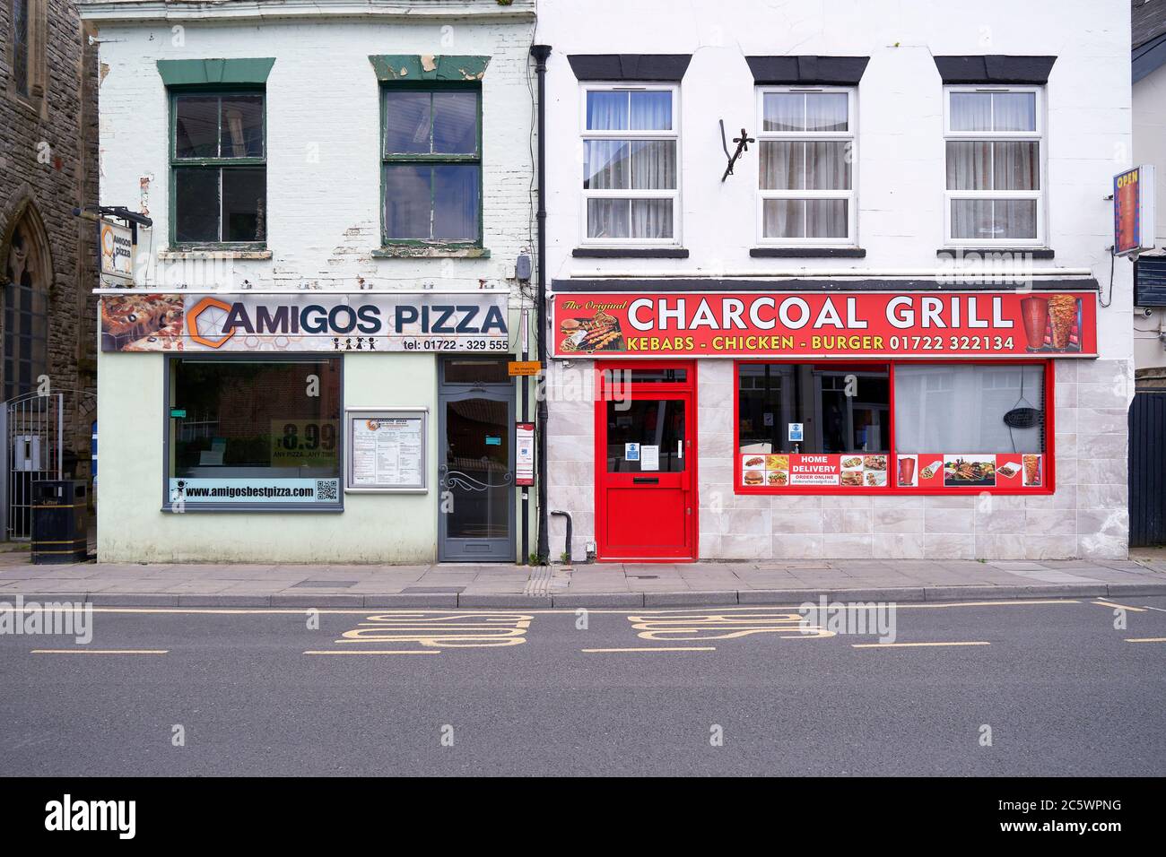 Restaurants à emporter Banque D'Images