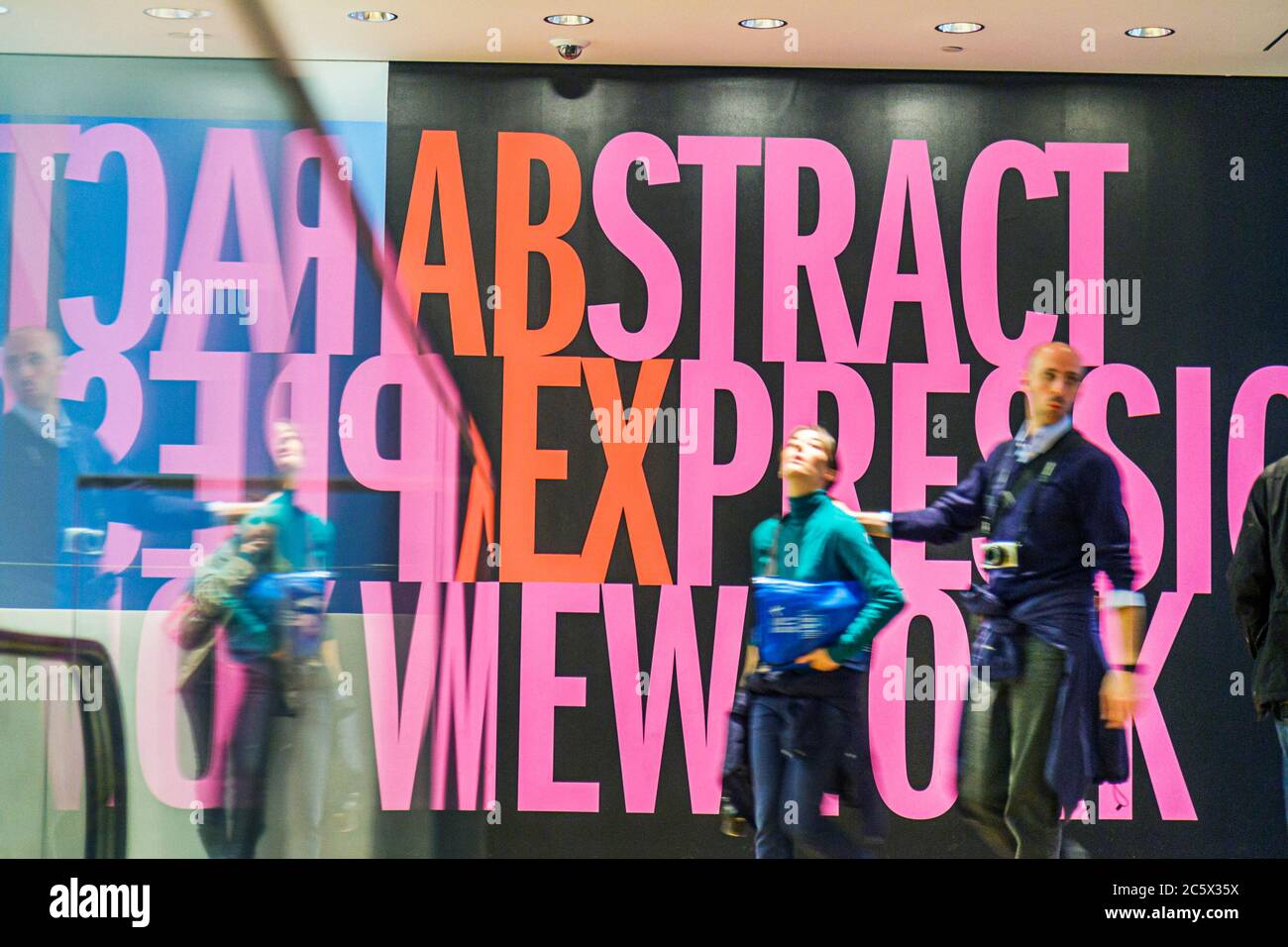 New York, New York City, NY NYC, Midtown, Manhattan, 53ème rue, le Musée d'Art moderne, MoMA, abstrait expressionniste New York, collection, homme hommes hommes hommes adul Banque D'Images