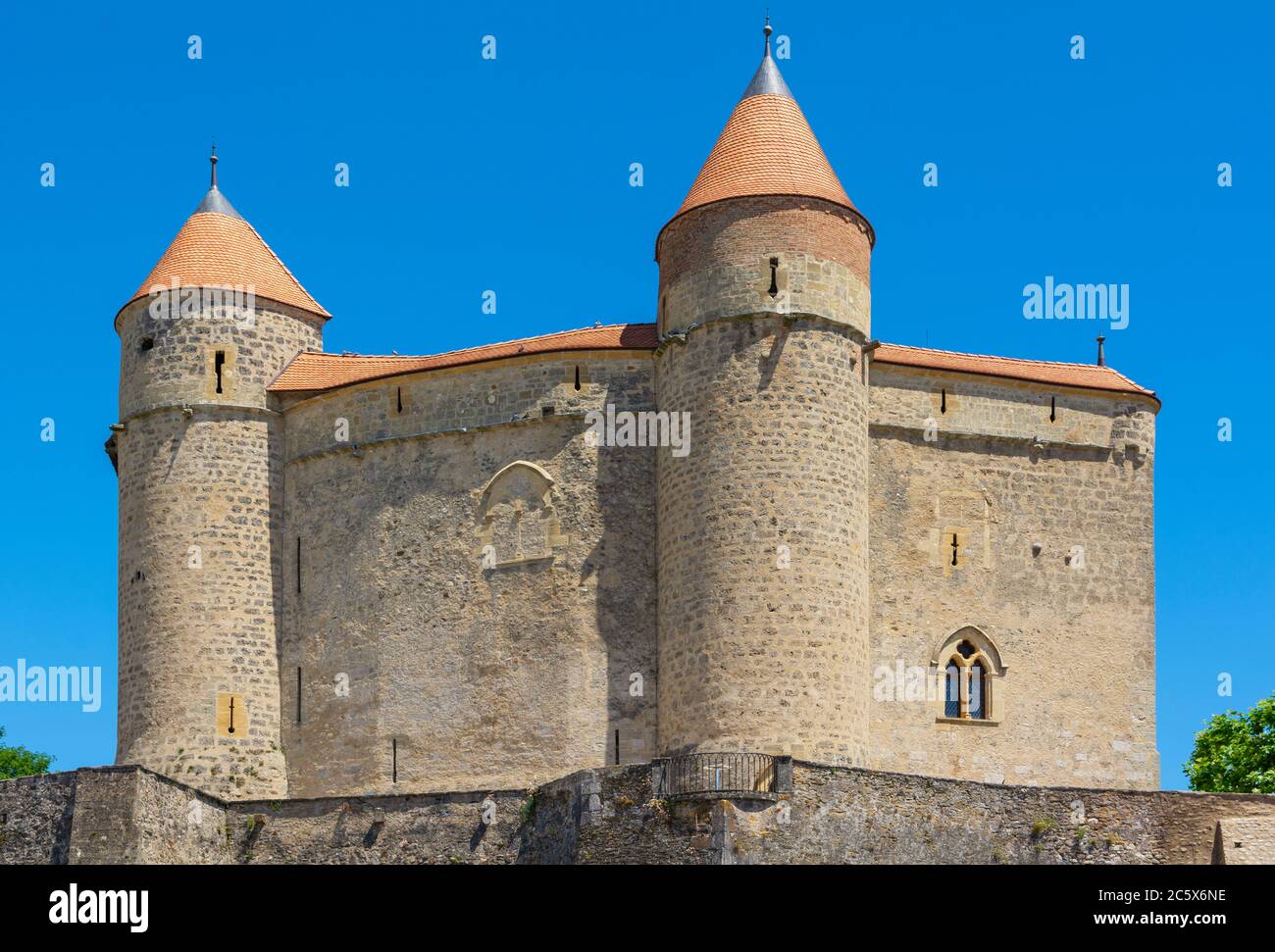 Suisse, canton de Vaud, petit-fils, Château 13C Banque D'Images