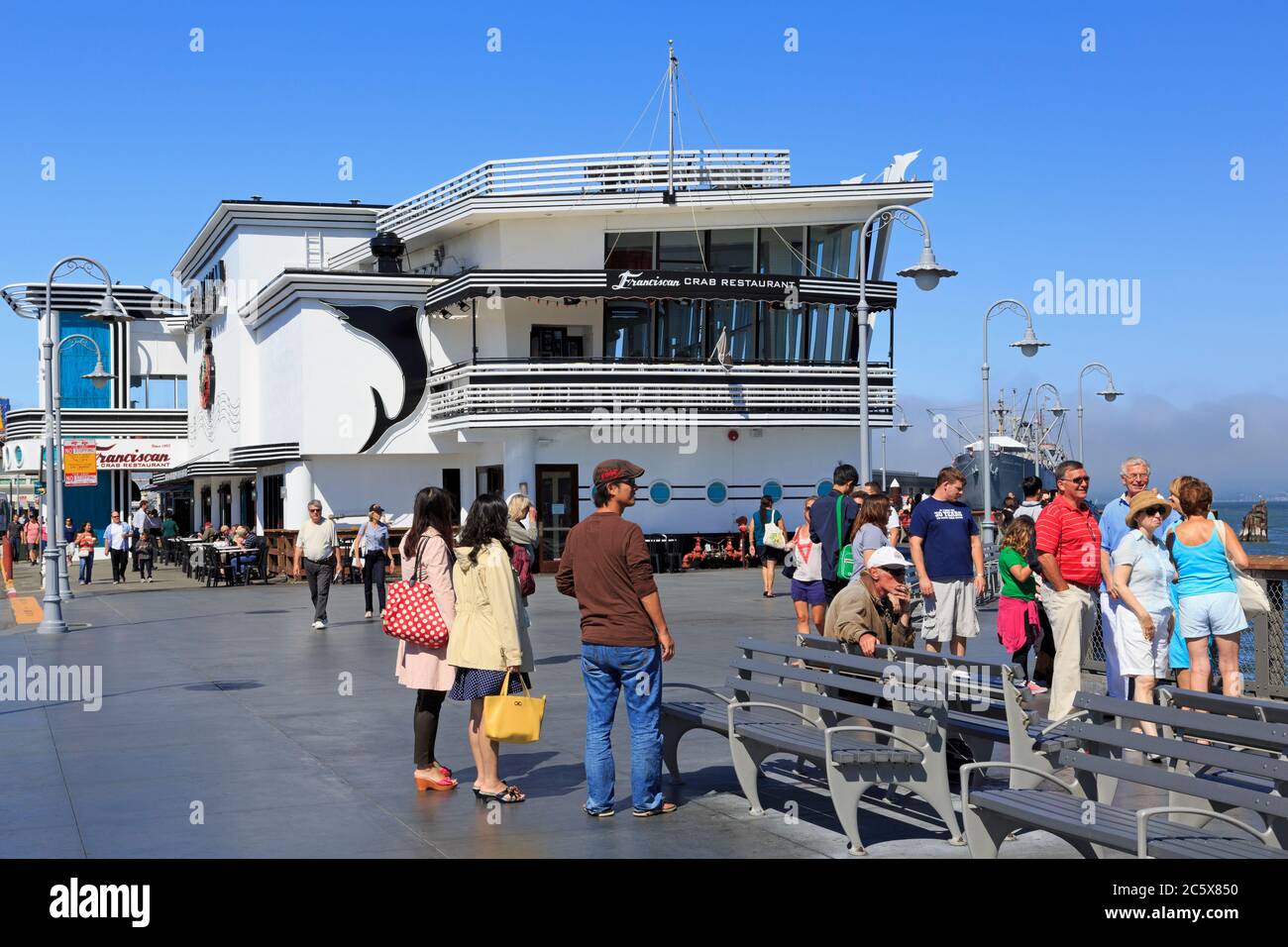 Restaurant Franciscan Crab, Fisherman's Wharf, San Francisco, Californie, États-Unis Banque D'Images