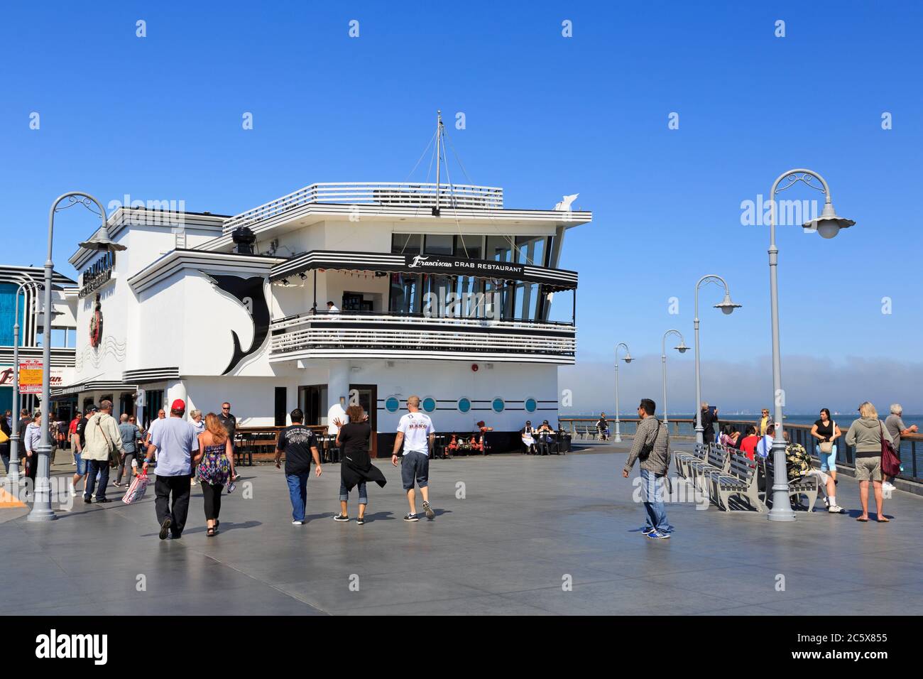 Restaurant Franciscan Crab, Fisherman's Wharf, San Francisco, Californie, États-Unis Banque D'Images