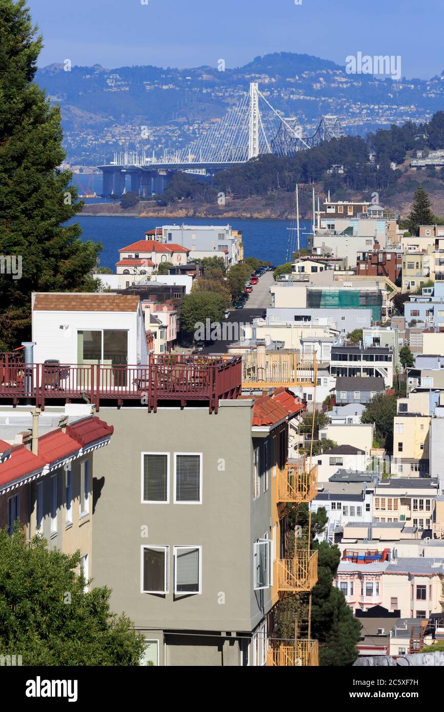 Telegraph Hill, San Francisco, Californie, États-Unis Banque D'Images