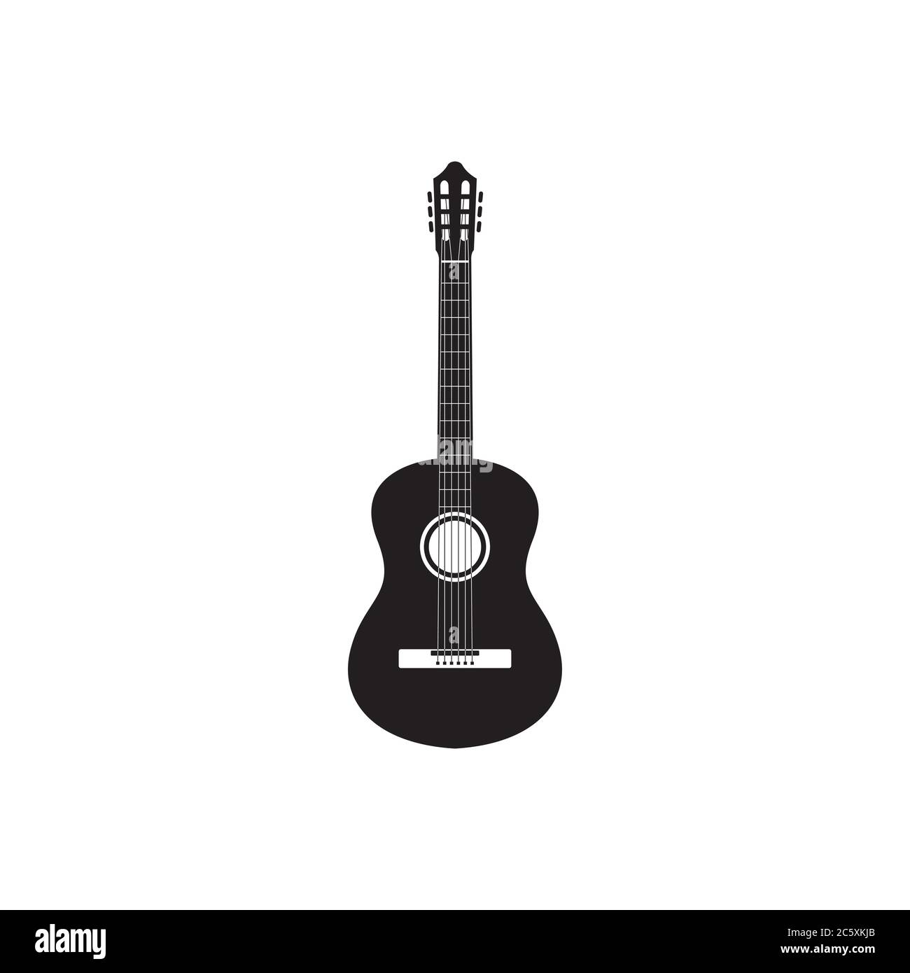 guitare acoustique icône symbole dessin illustration vectorielle Illustration de Vecteur