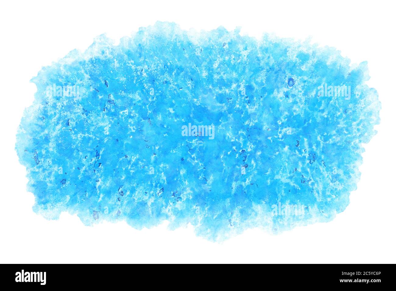 bleu d'été vague d'eau splash résumé sur le fond naturel grunge aquarelle peinture à la main Banque D'Images