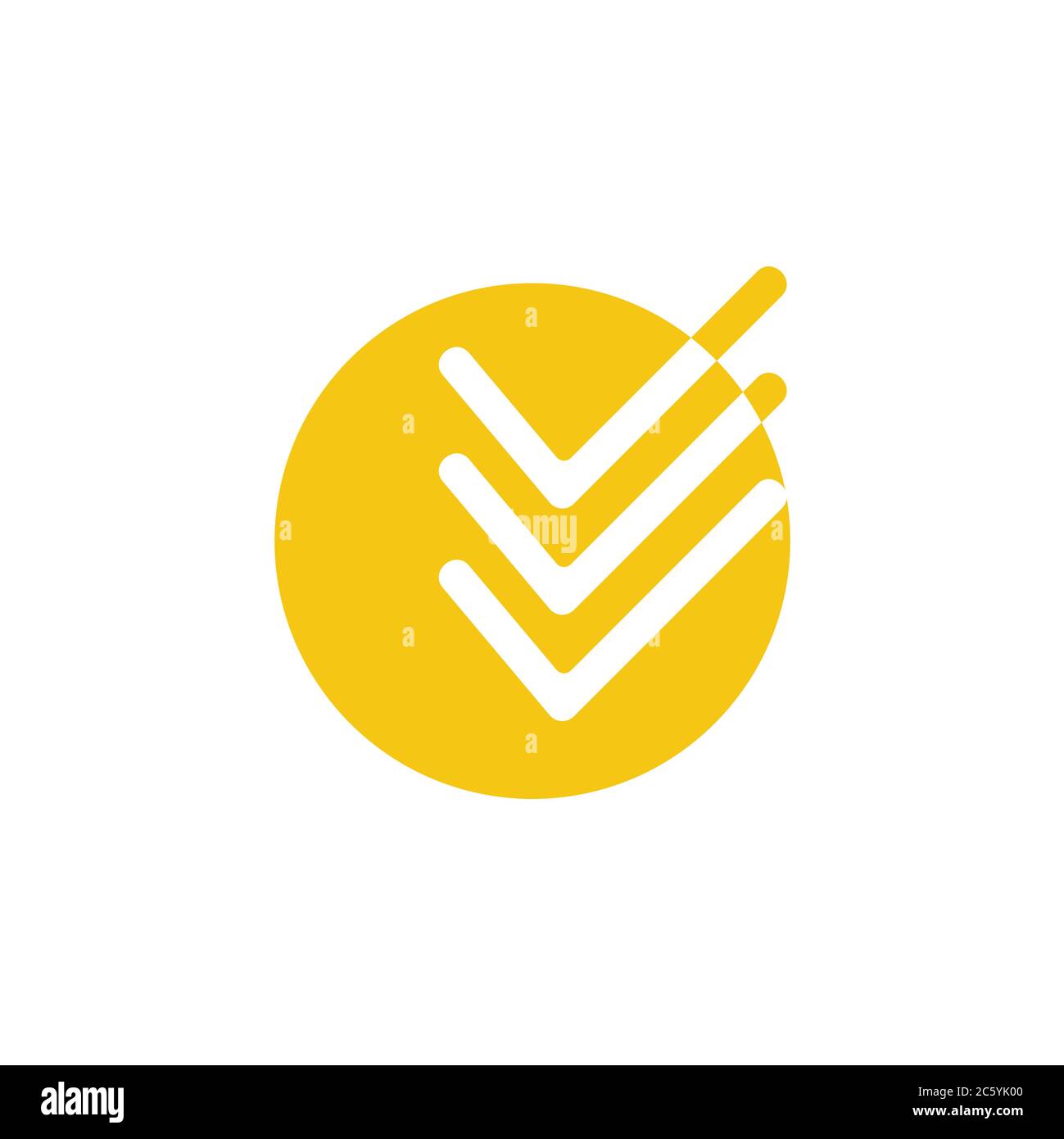 cochez la case symbole de soleil logo vecteur Illustration de Vecteur