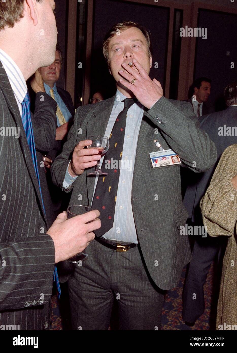 ARCHIVE: BRIGHTON, ROYAUME-UNI. 1988 : RT. L'honorable Kenneth Clarke, député à la Conférence du Parti conservateur à Brighton, en 1988. Photo de fichier © Paul Smith/Featureflash Banque D'Images