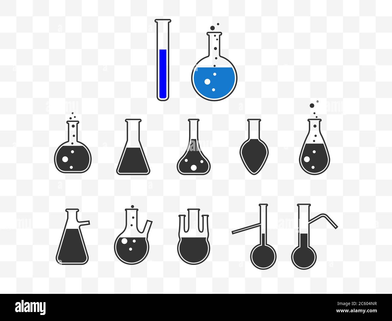 Flacon, icône de laboratoire. Illustration vectorielle, conception plate. Illustration de Vecteur