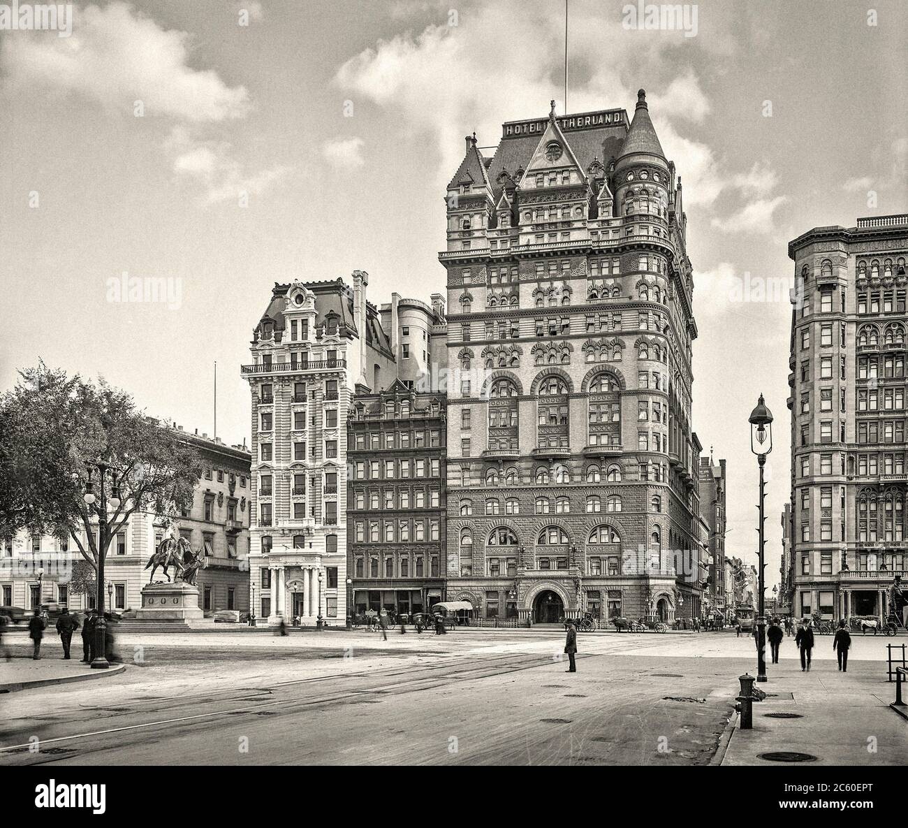 New York, 'Hotel Netherland, Fifth Avenue et 59th Street. 1905 Banque D'Images