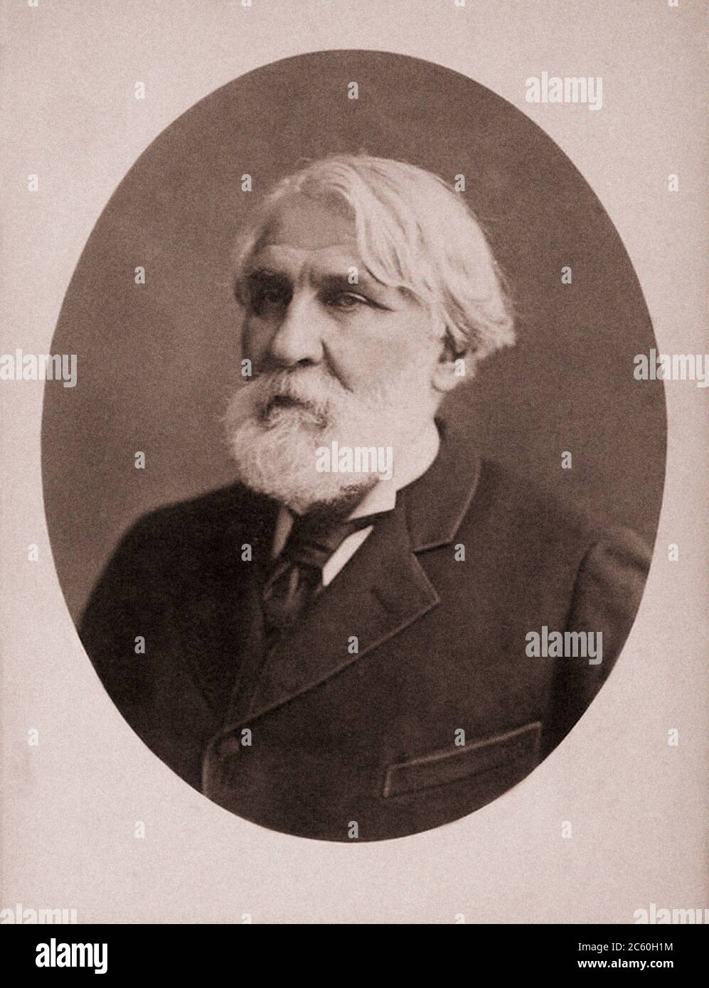 Ivan Sergueïevitch Tourgueniev (1818 - 1883) était un romancier, nouvelliste, poète, dramaturge, traducteur et vulgarisateur de la littérature russe Banque D'Images