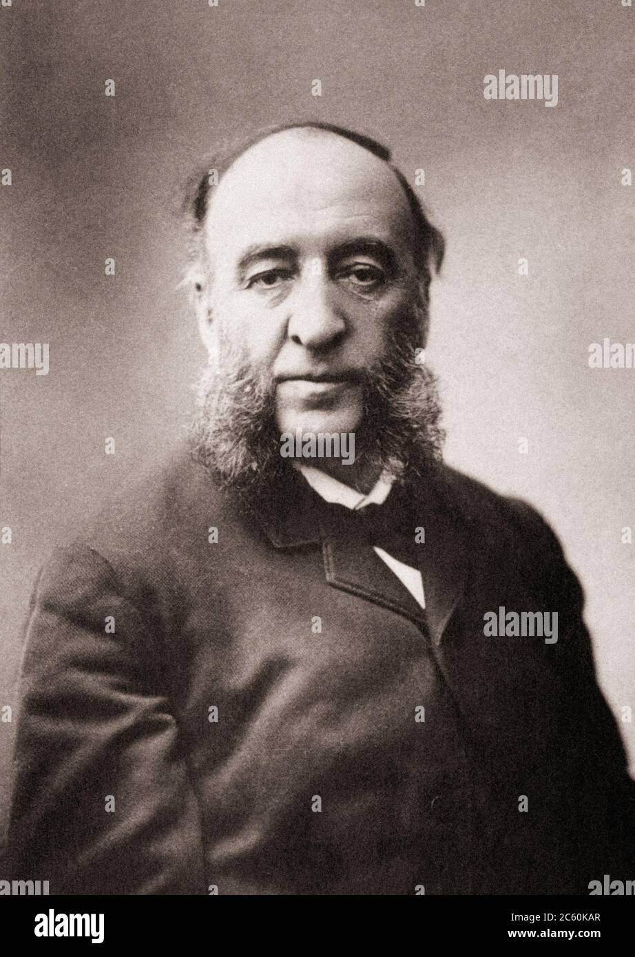 Jules François Camille Ferry (1832 – 1893) était homme politique et homme d'État français, journaliste; ministre de l'éducation en 1879-1883, ministre des Affaires étrangères Banque D'Images