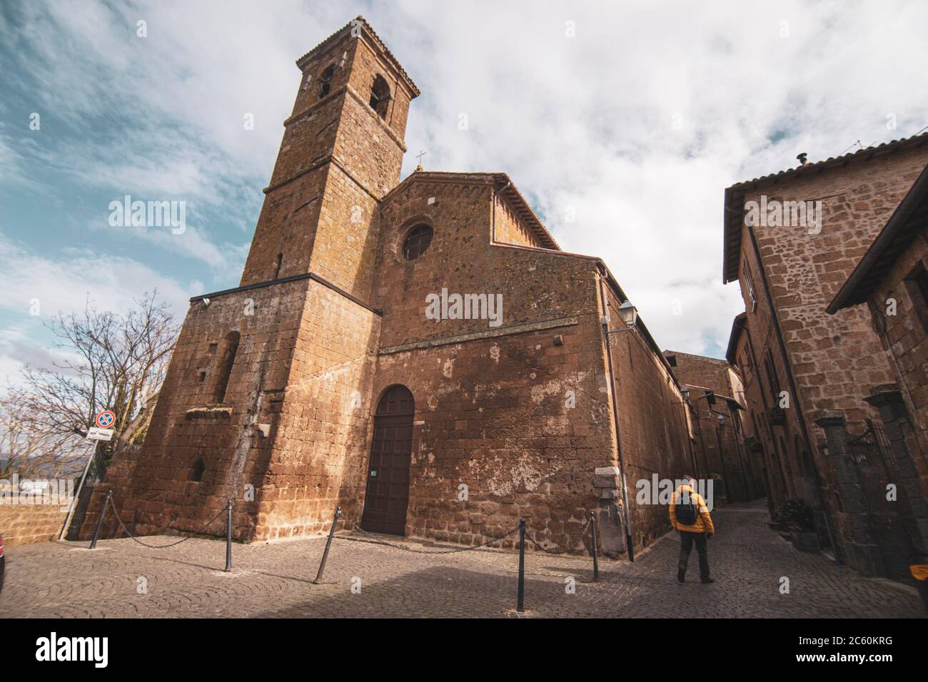 Église de San Giovenale. Première cathédrale d'Orvieto, Ombrie Italie. Banque D'Images