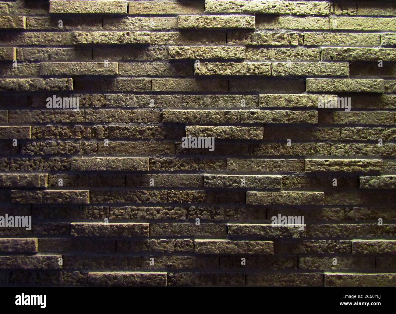 Mur en briques de pierre (fond/texture) Banque D'Images