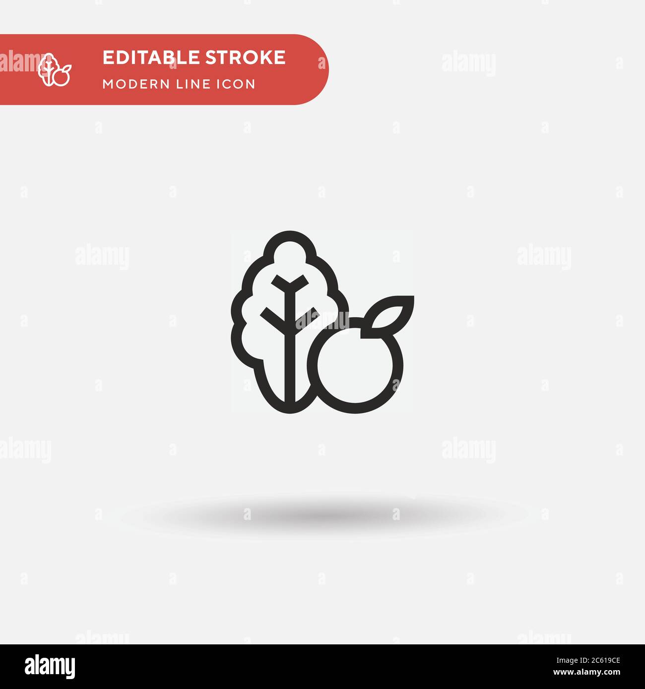 Icône vecteur simple légumes. Modèle de conception de symbole d'illustration pour l'élément d'interface utilisateur Web mobile. Pictogramme moderne de couleur parfaite sur contour modifiable. Icônes de légumes pour votre projet d'entreprise Illustration de Vecteur