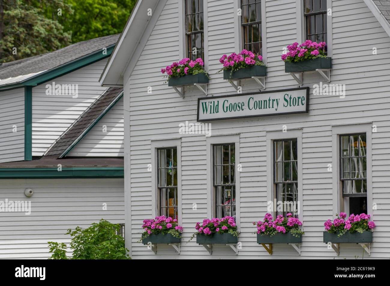 Wild Goose Country Store - Sunapee NH - New Hampshire Lake Sunapee - lac glaciaire alimenté par une source - Banque D'Images