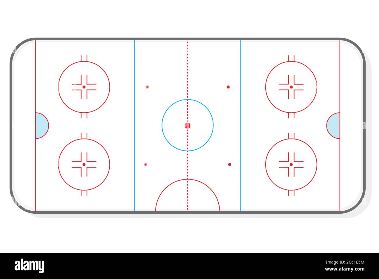 Disposition de fond de l'illustration vectorielle de la patinoire de hockey Illustration de Vecteur