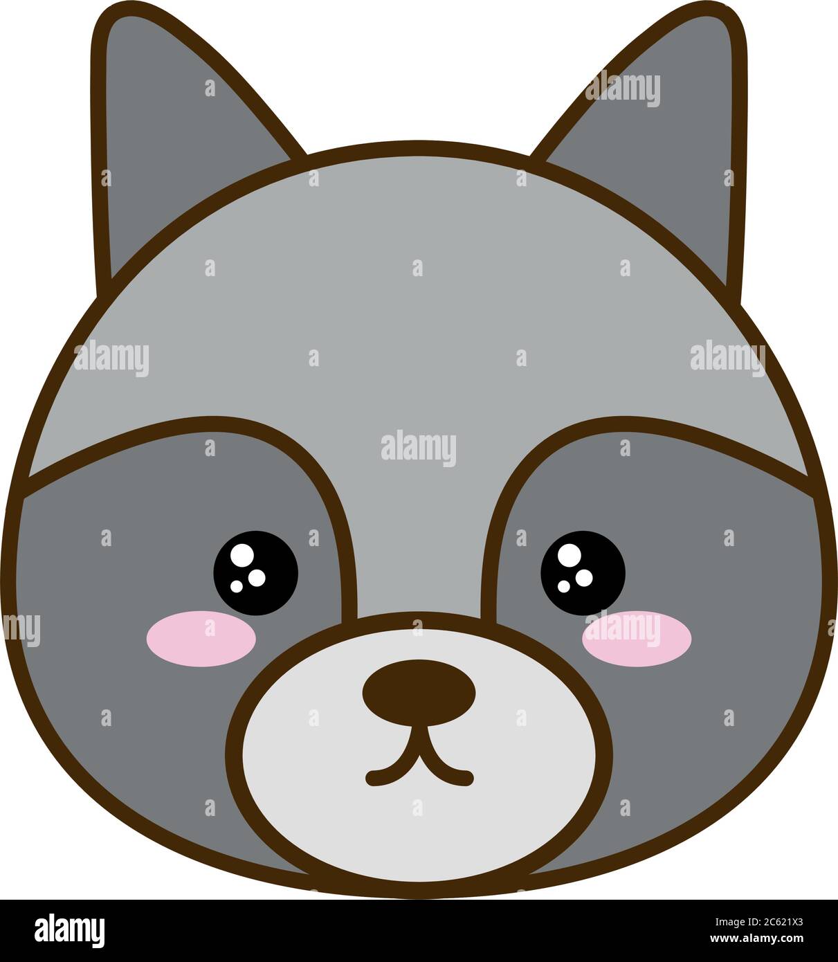 Adorable Dessin Anime De Raton Laveur Et Motif Icone De Style Bourre Kawaii Animal Zoo Vie Nature Et Personnage Theme Illustration Vectorielle Image Vectorielle Stock Alamy