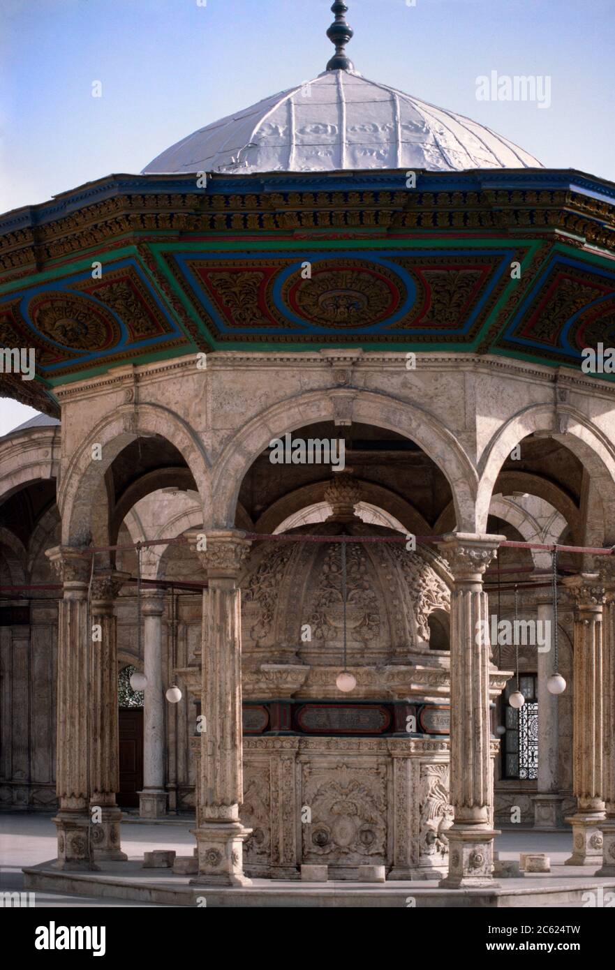 Le Caire Egypte Mosquée Mohammed Ali la Citadelle Banque D'Images