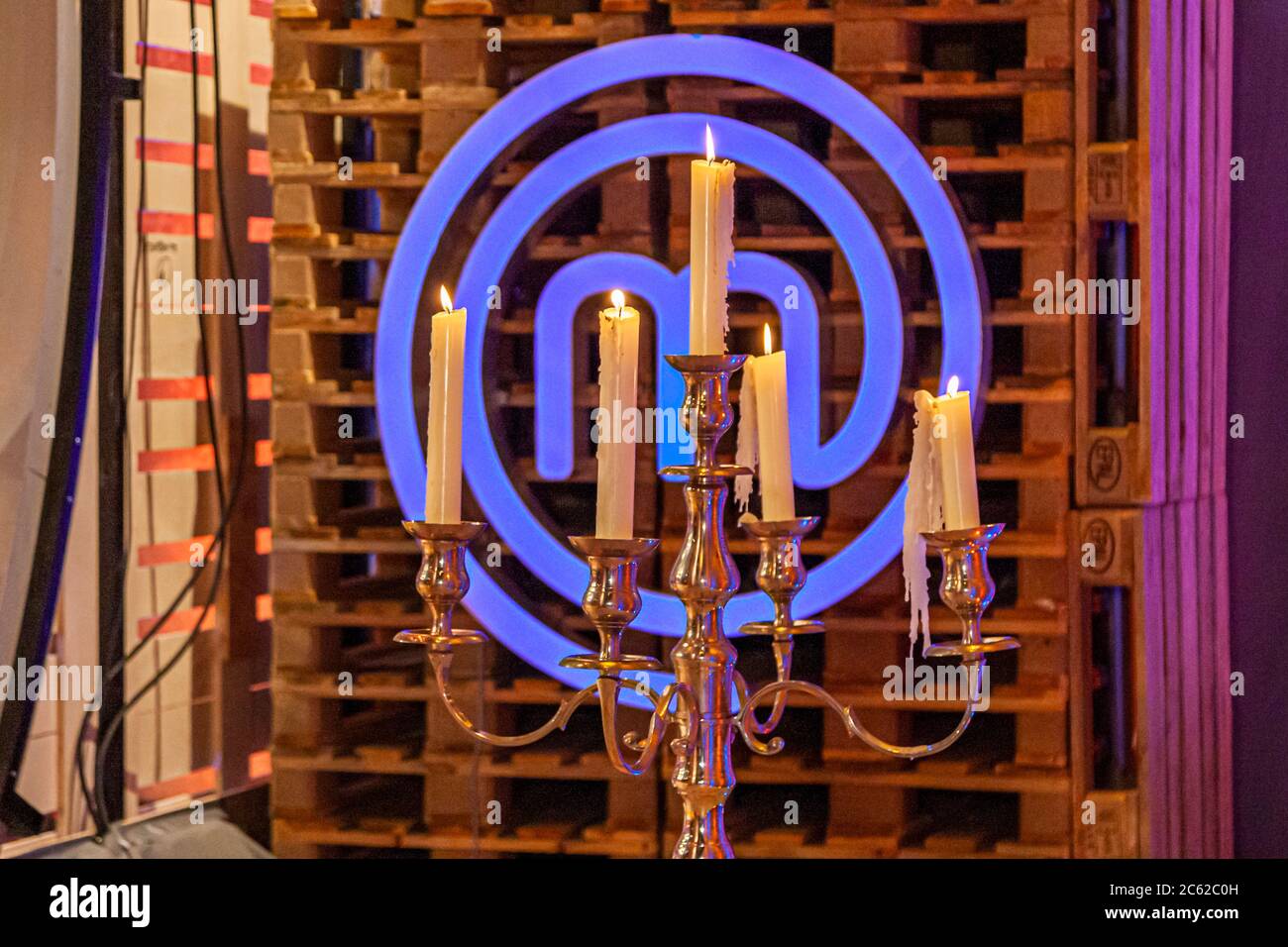 Master Chef Competition à TV Studio, Cologne, Allemagne Banque D'Images