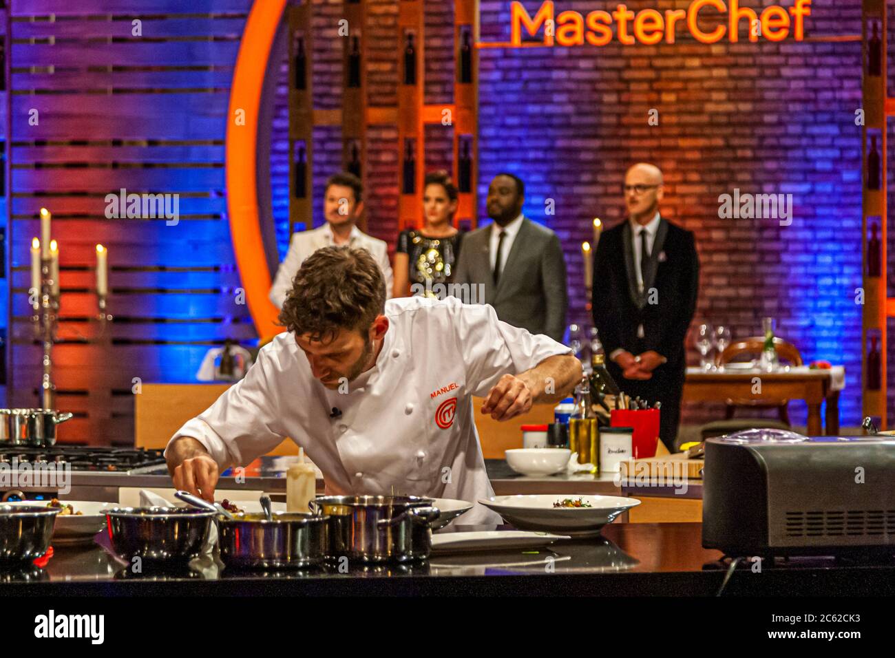 Master Chef Competition à TV Studio, Cologne, Allemagne Banque D'Images