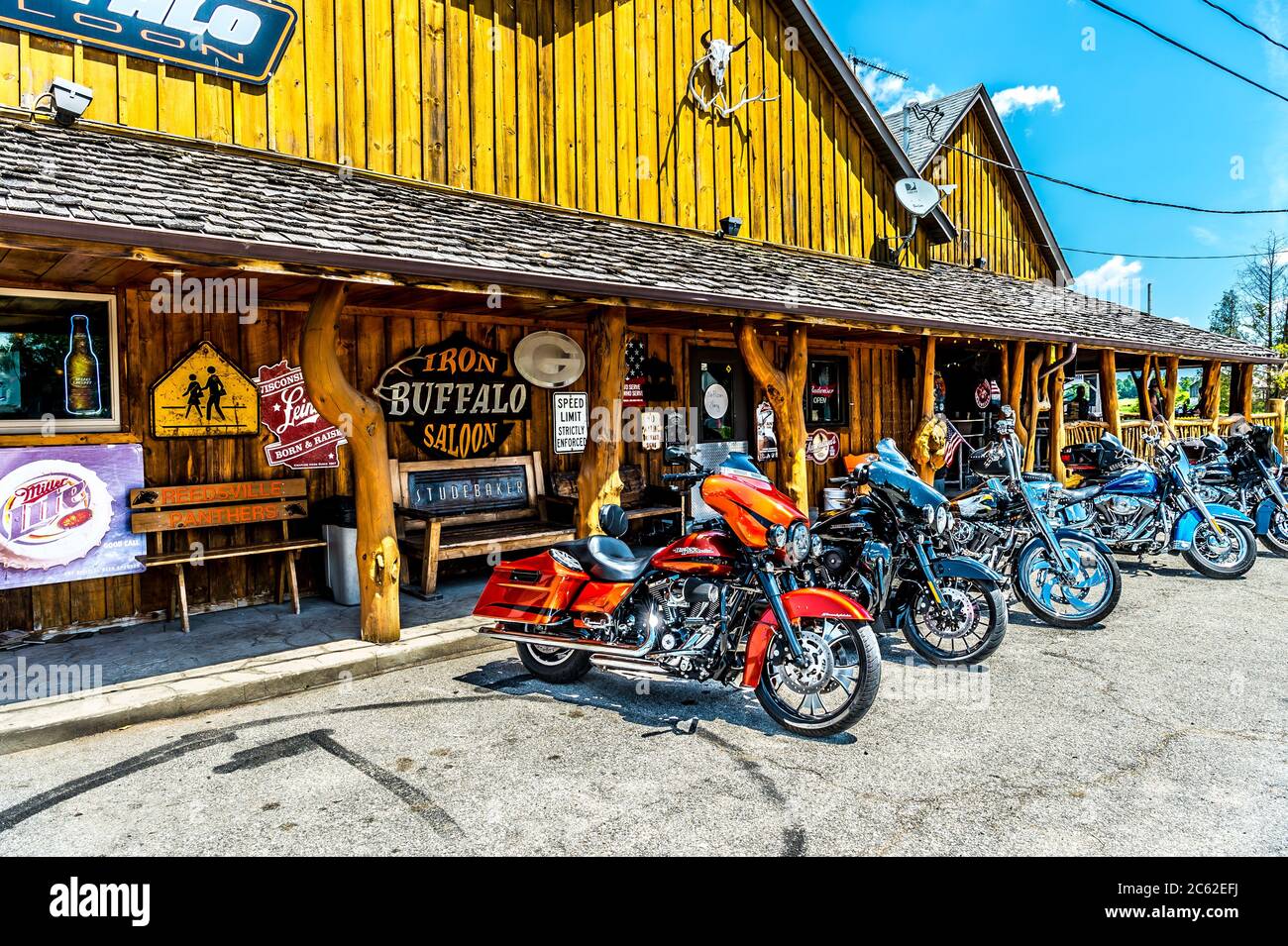 Excursion en vélo dans le Wisconsin Banque D'Images