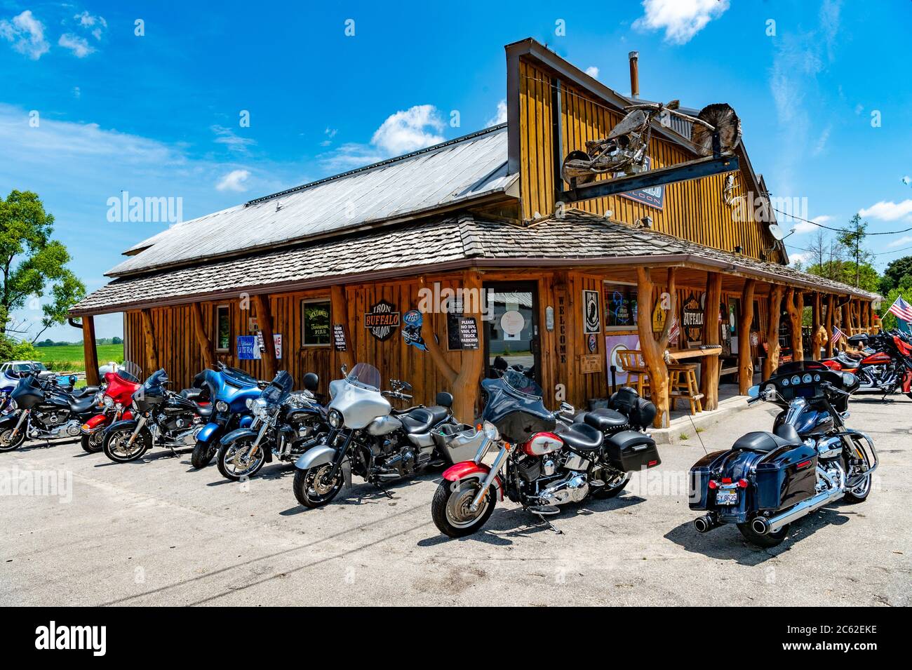 Excursion en vélo dans le Wisconsin Banque D'Images