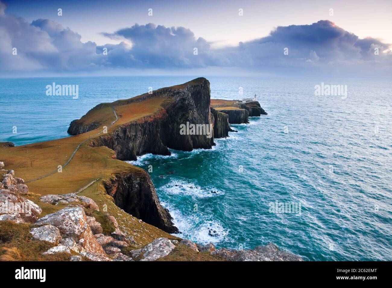 Neist Point Lighthouse, île de Skye, Highland, Scotland, UK. Banque D'Images