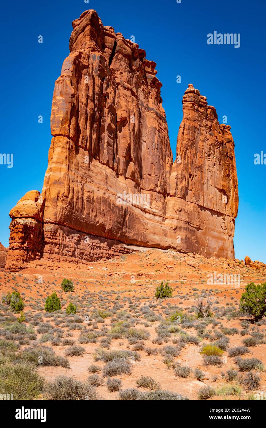 Une photo de l'orgue dans le parc national d'Arches, à l'extérieur de Moab, Utah Banque D'Images