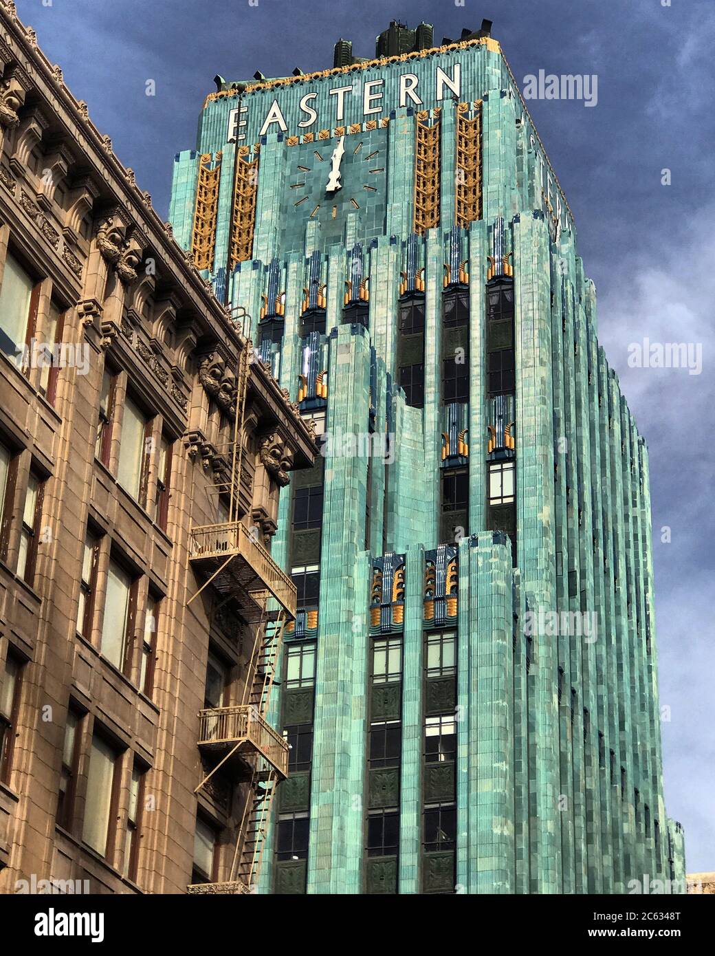 L'élégant art déco Eastern Columbia sur Broadway dans le centre-ville de Los Angeles, CA Photo 