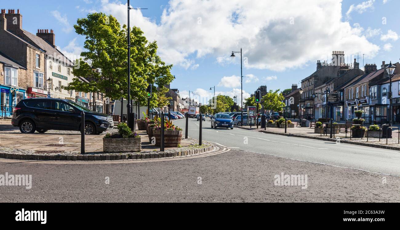 Galgate, Barnard Castle, Angleterre, Royaume-Uni.visité par Dominic Cummings pour tester sa vue. Banque D'Images