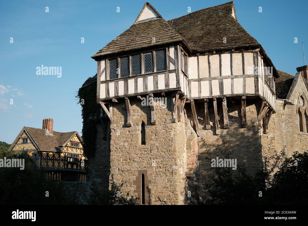Stokesay Castle, Shropshire, Angleterre Banque D'Images