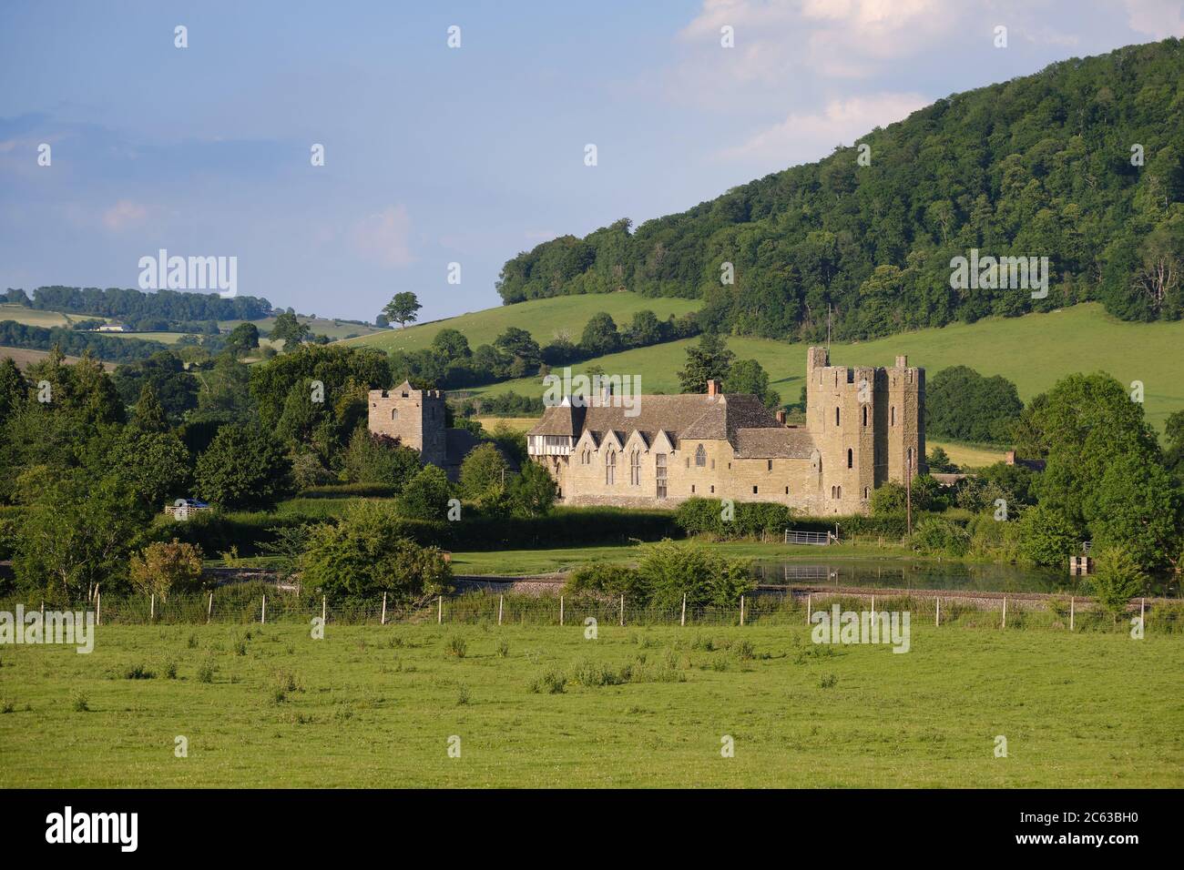 Stokesay Castle, Shropshire, Angleterre Banque D'Images Stokesay Castle, Shropshire, Angleterre Banque D'Images