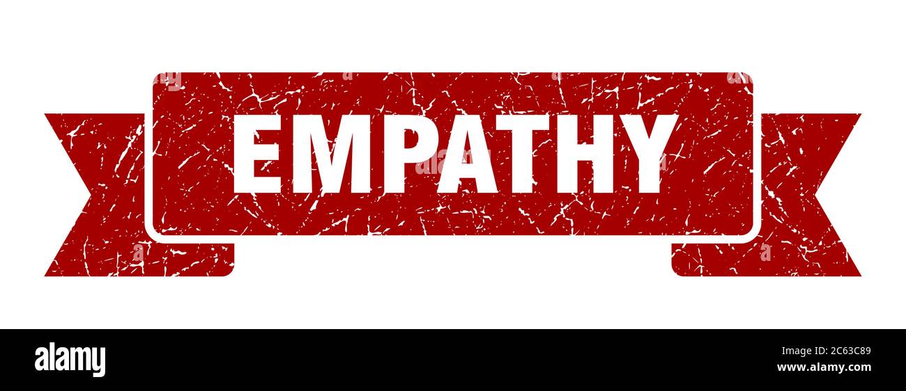 ruban d'empathie. signe de bande de grunge d'empathie. bannière d'empathie Illustration de Vecteur