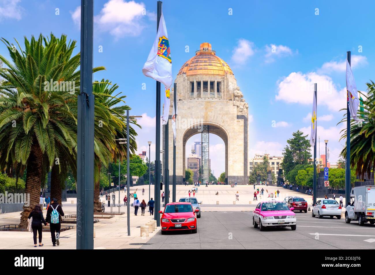 Le Monument de la Revoition à Mexico Banque D'Images