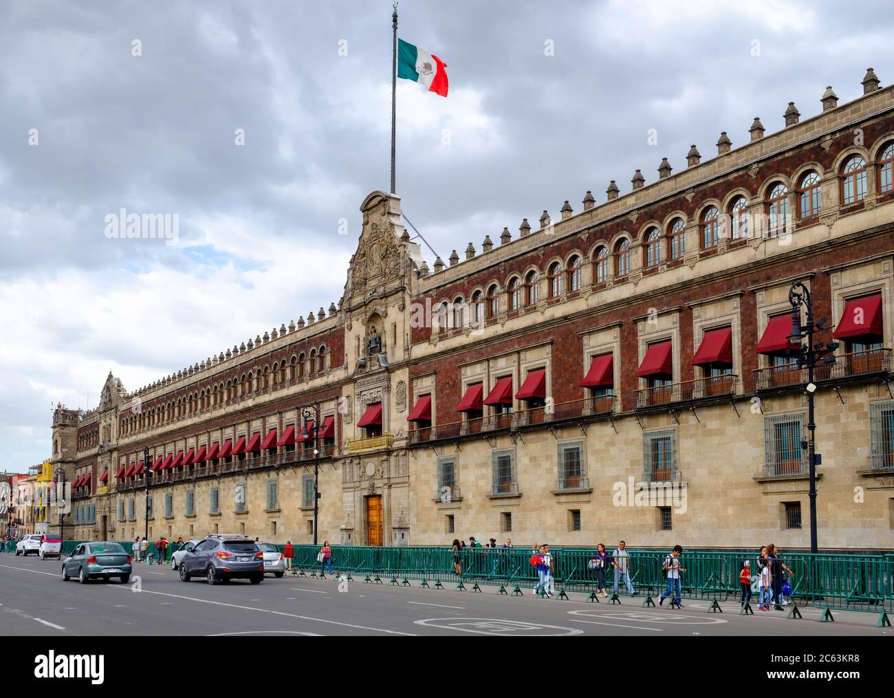Le Palais national dans le centre historique de Mexico Banque D'Images