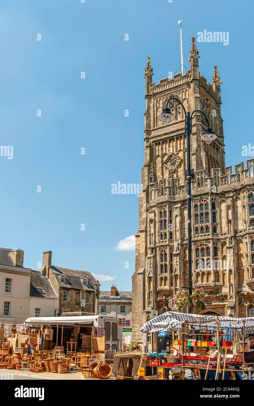 Église Saint-Jean-Baptiste de Cirencester, Gloucestershire, Angleterre, Royaume-Uni Banque D'Images