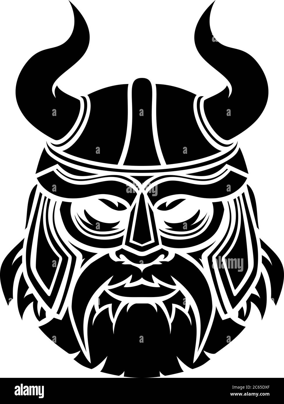 Mascotte Viking Illustration de Vecteur