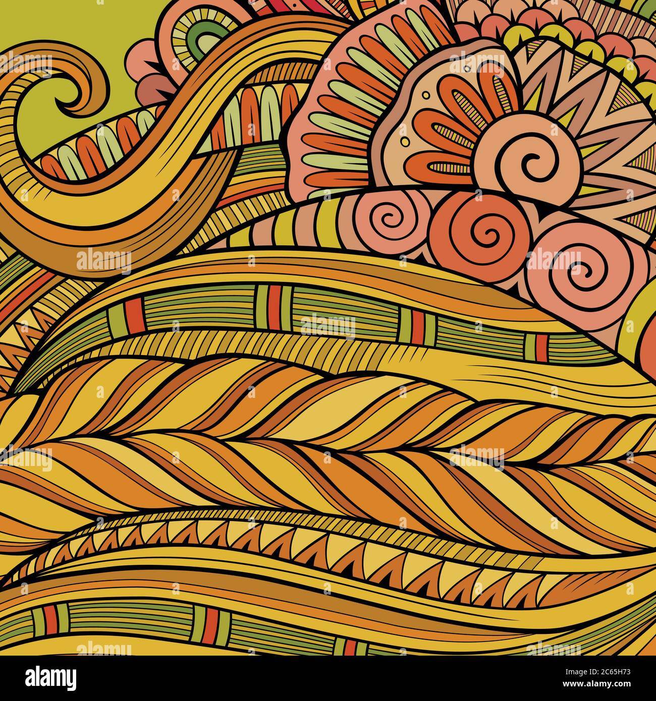 Décor ornemental de fond ethnique vecteur Illustration de Vecteur