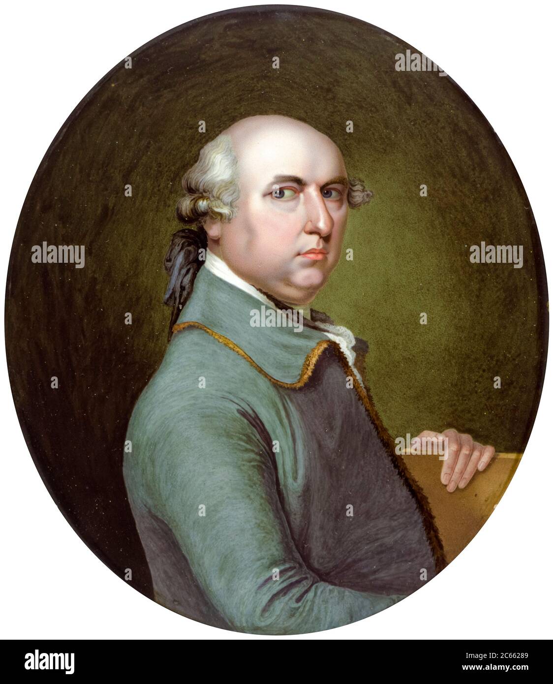 George Stubbs (1724-1806), peintre anglais, portrait peint par William H Craft, 1775 Banque D'Images