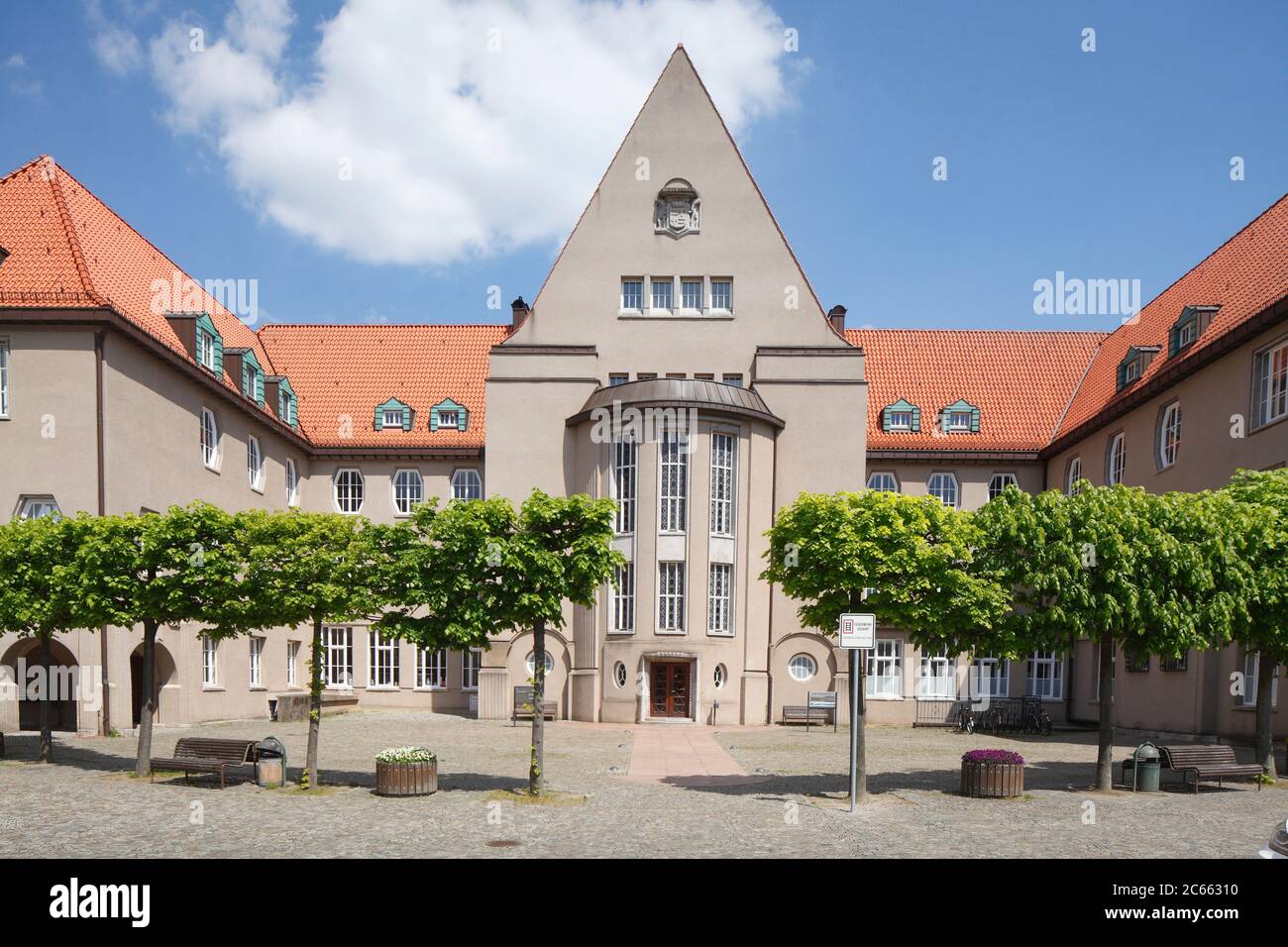 Hôtel de ville, Art Nouveau, Delmenhorst, Basse-Saxe, Allemagne, Europe Banque D'Images