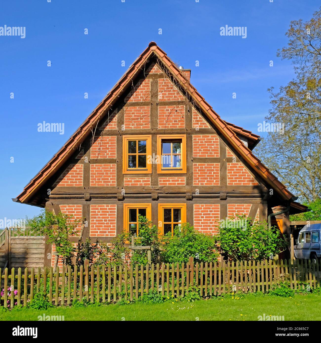 Allemagne, Rhénanie-du-Nord-Westphalie, Petershagen-Hävern, Holiday Cottage, Hof Holthöfer Banque D'Images