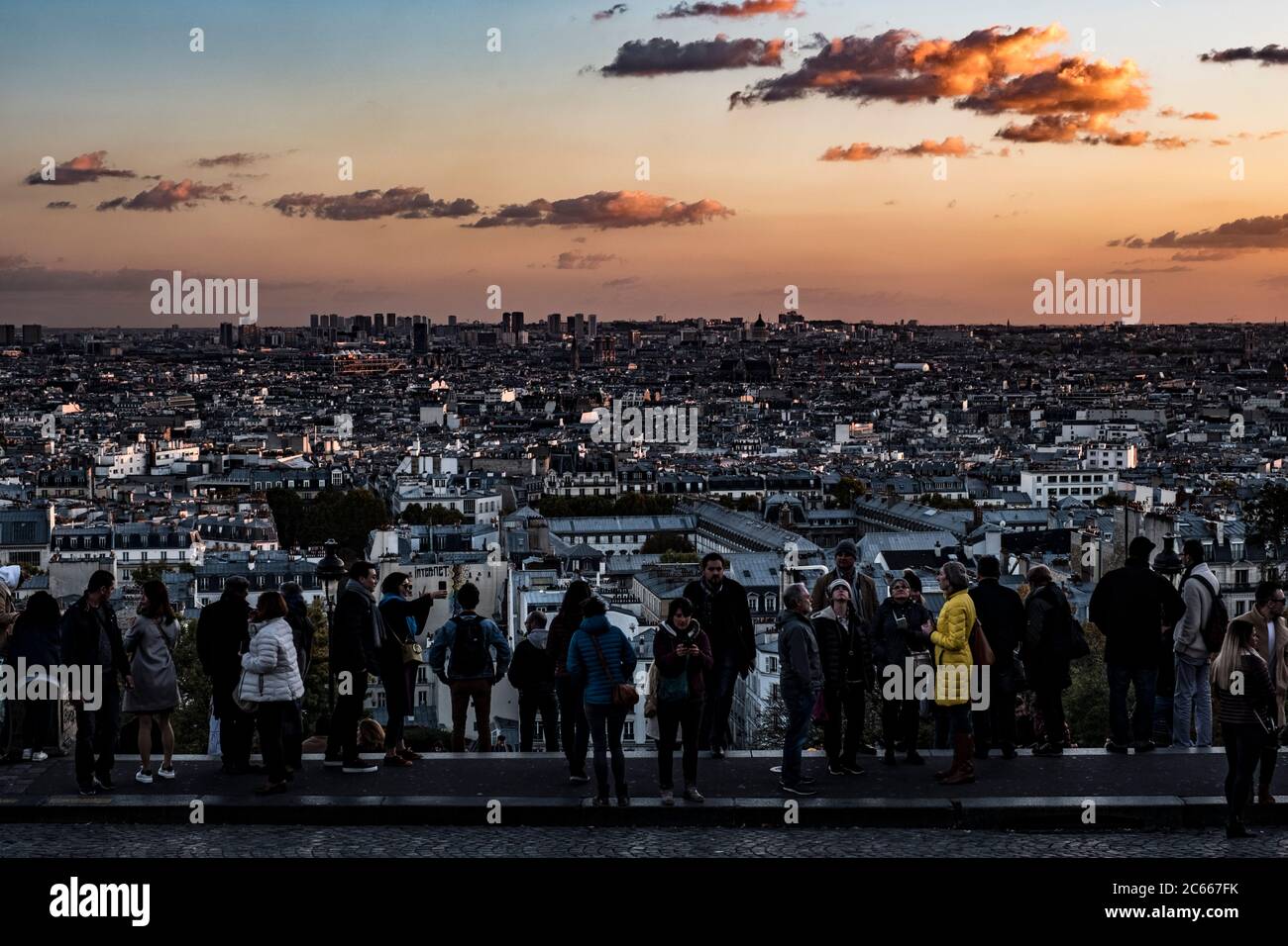 Vue de Montmartre à Paris, France Banque D'Images
