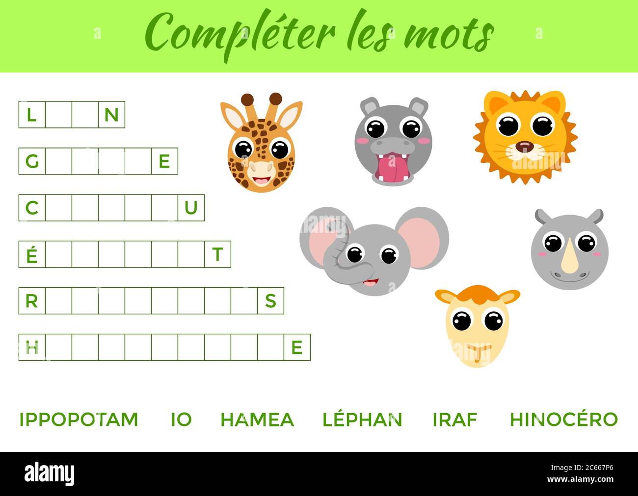 Compléter les mots - compléter les mots, écrire les lettres manquantes ...