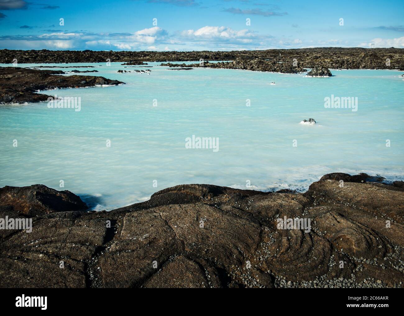 Paysage des sources chaudes Blue Lagoon, Islande, Scandinavie, Europe Banque D'Images