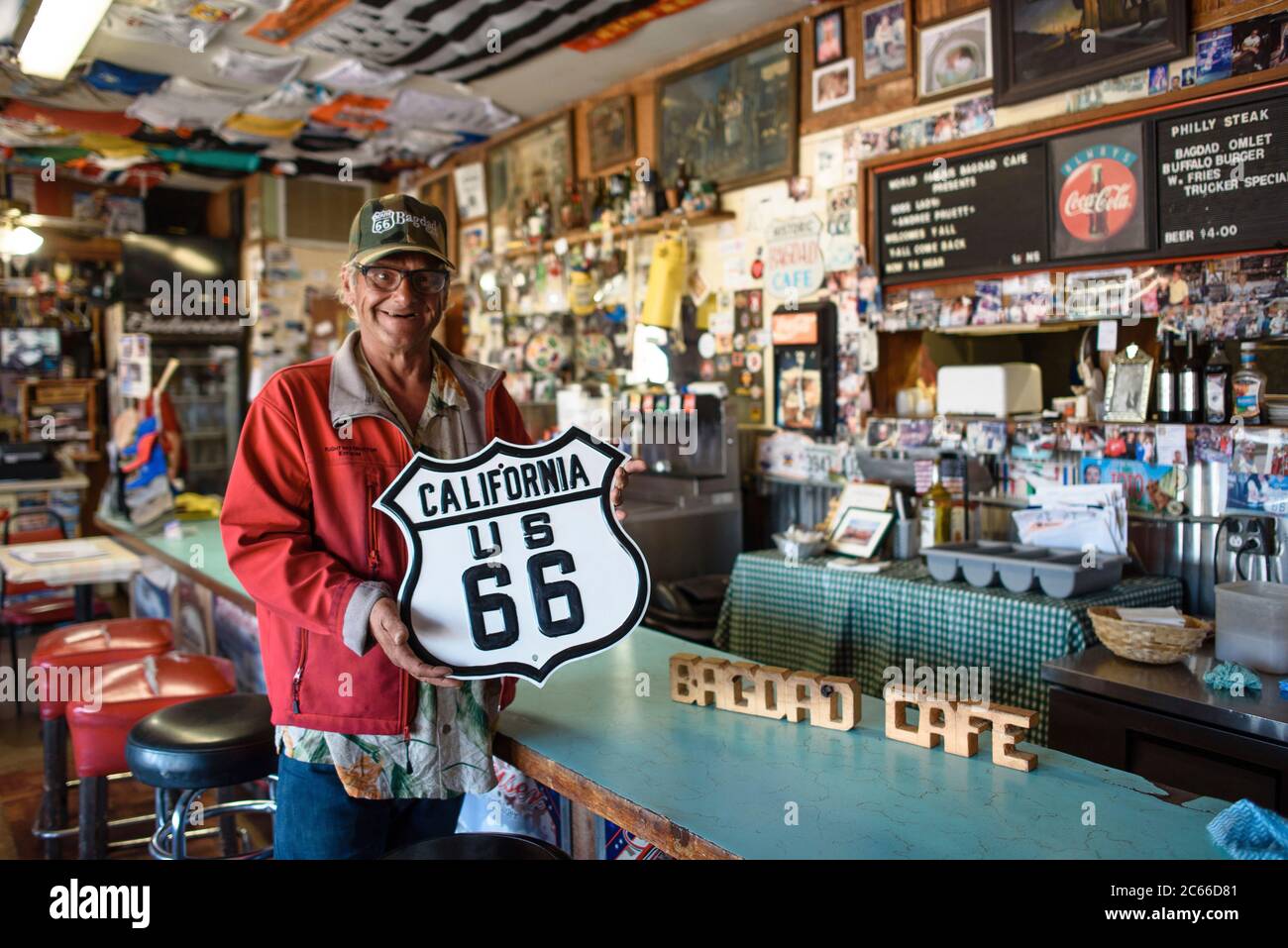 À l'intérieur du café Bagdad en Californie, États-Unis Banque D'Images