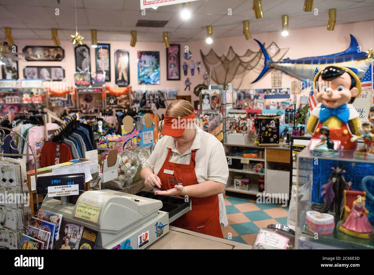 Boutique de souvenirs sur la route 66 en Californie, États-Unis Banque D'Images