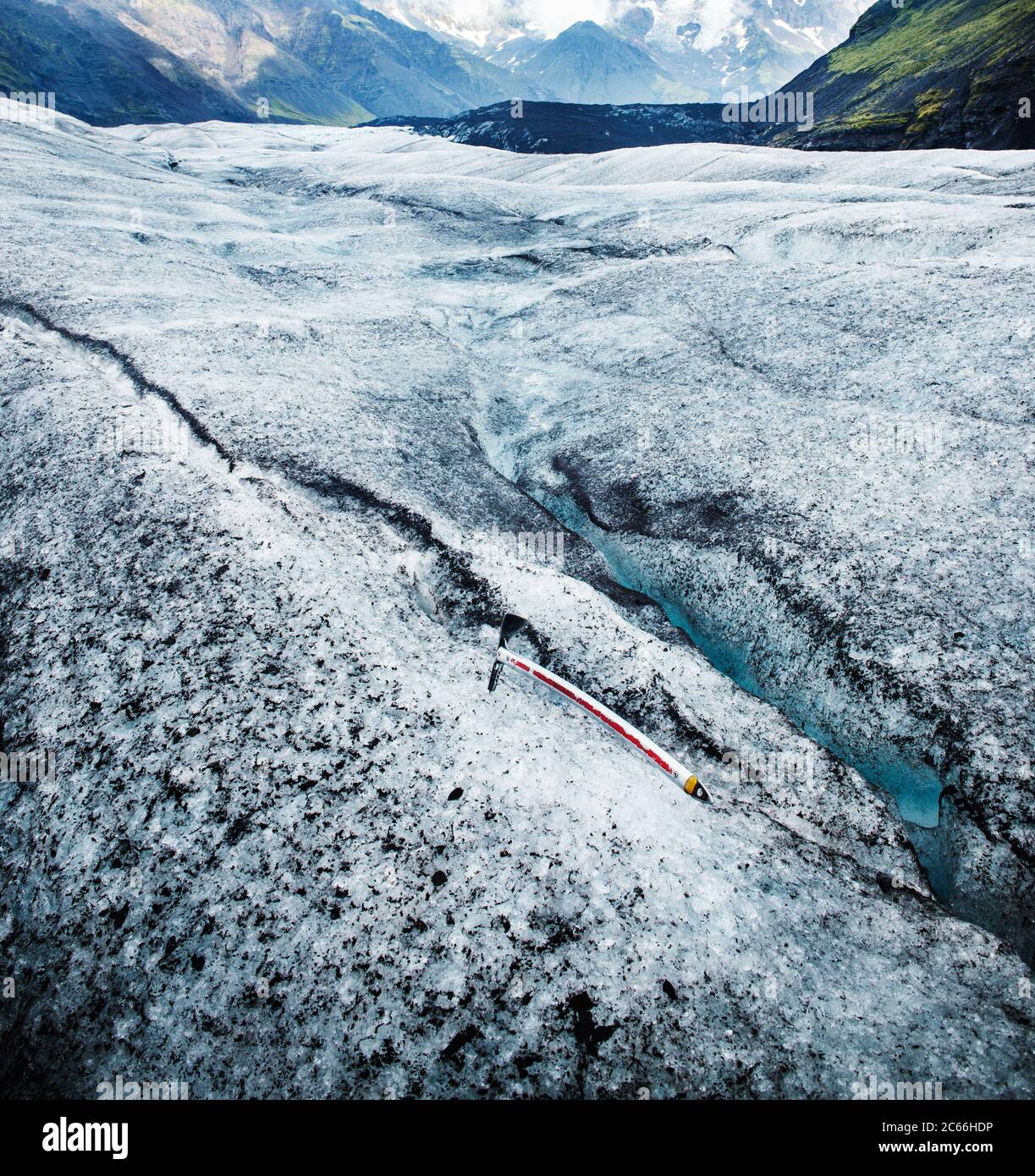 Glaciers du parc national Skaftafell, Vatnajökull, sud-est de l'Islande, Scandinavie, Europe Banque D'Images