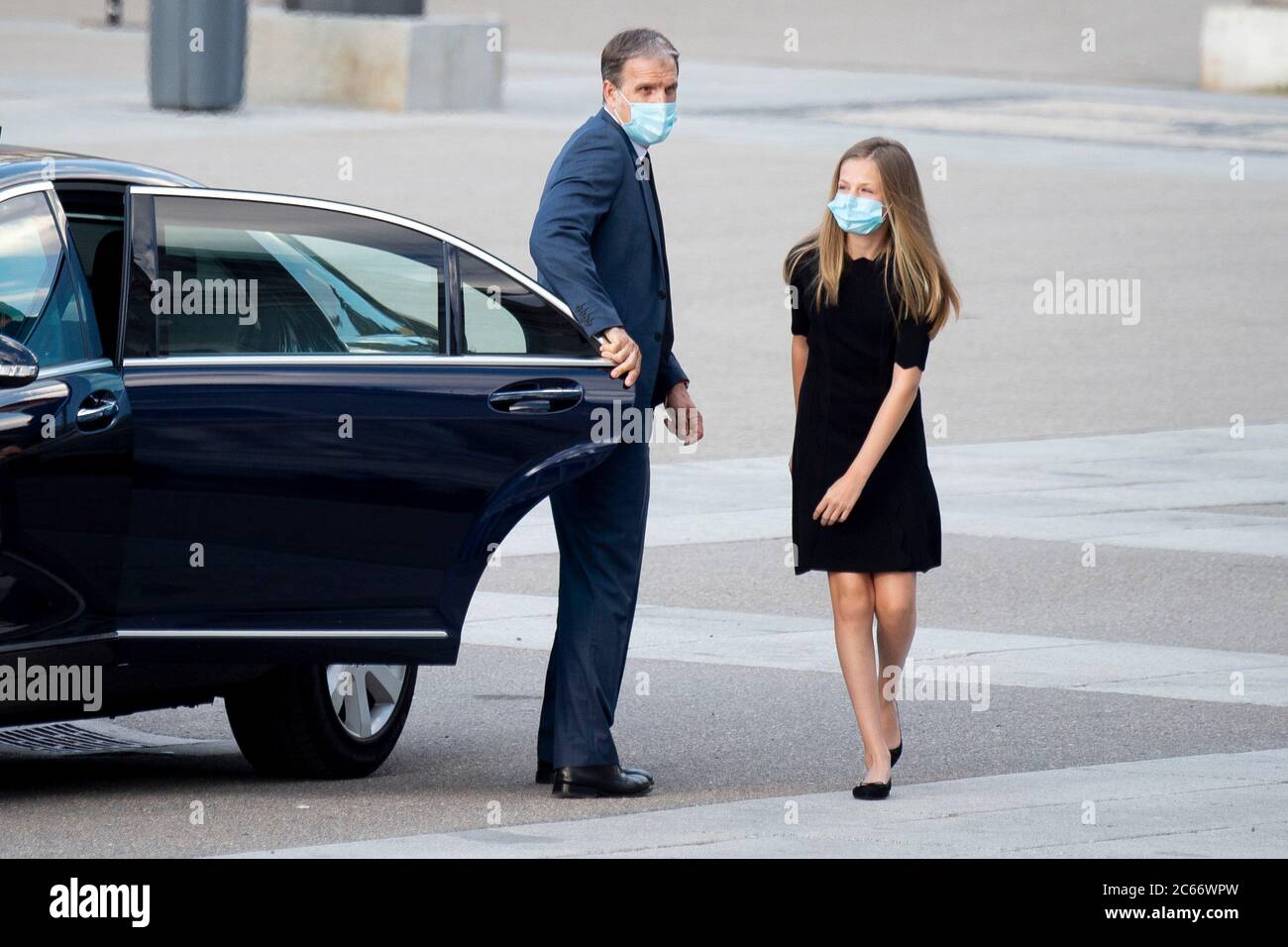 Madrid, espagnol. 06e juillet 2020. La princesse Leonor d'Espagne à un service commémoratif pour les victimes du coronavirus COVI-19 dans la cathédrale d'Almudena. Madrid, 6 juillet 2020 | usage dans le monde crédit : dpa/Alay Live News Banque D'Images