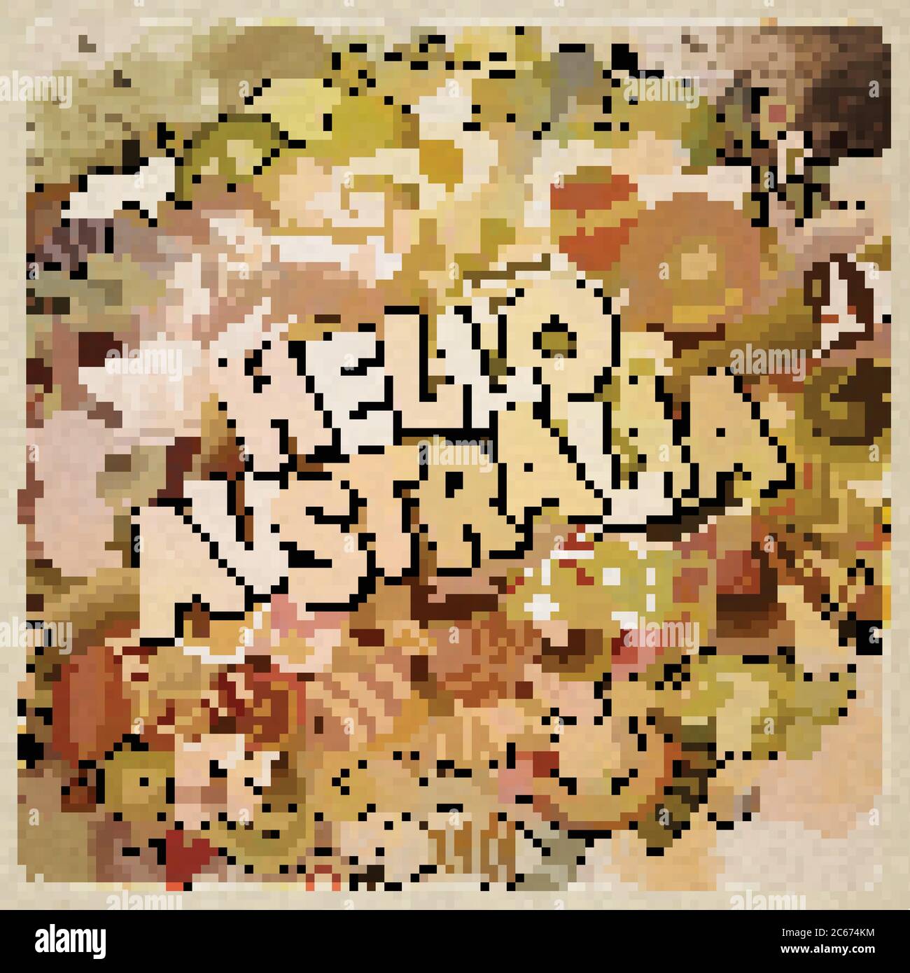 Hello Australia lettrage et gribouillages à la main Illustration de Vecteur